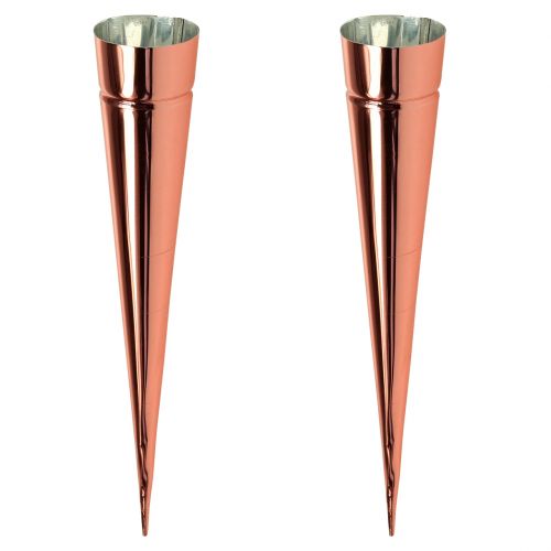 Floristik24 Świecznik Ø4,5 cm W25 cm miedź 4 szt.