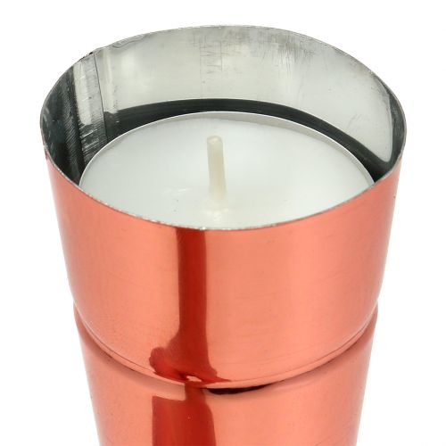 Floristik24 Świecznik Ø4,5 cm W25 cm miedź 4 szt.