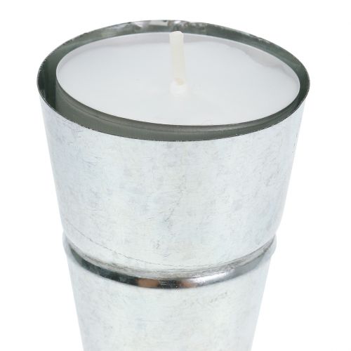 Produkt Świecznik na herbatę Ø4,5 cm W25 cm srebrny 4 szt.