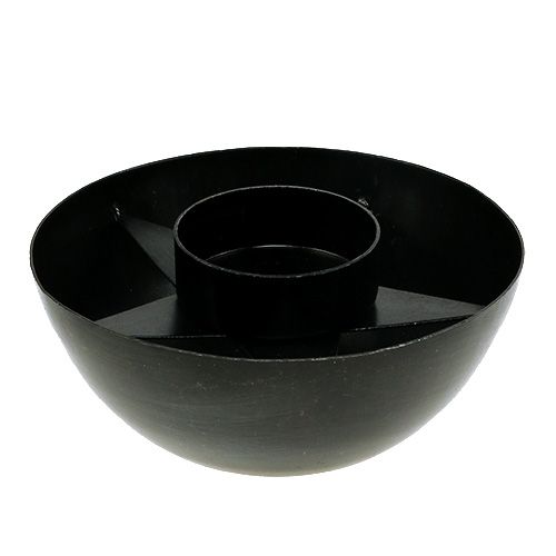 Floristik24 Podstawka pod tealight Metal Ø10cm H4cm Black 1szt.