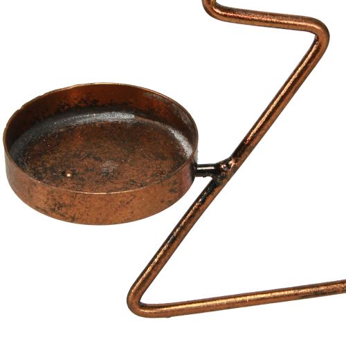 Produkt Świecznik na podgrzewacze Choinka dekoracja stołu brąz Ø27cm W38cm