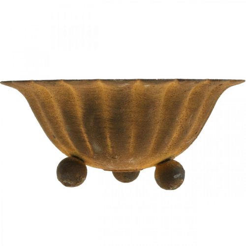 Produkt Świecznik na herbatę vintage mała miska rdza metalowa Ø10cm W4.5cm