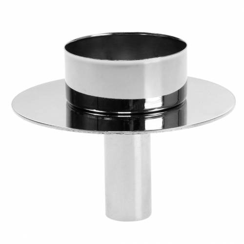 Stojak na tealight do butelek srebrny Ø7,5cm H6cm