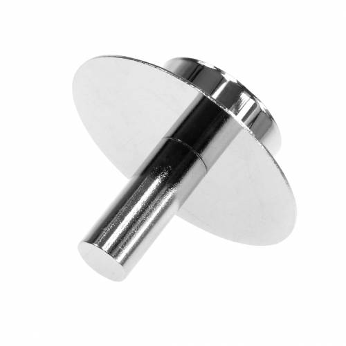Floristik24 Stojak na tealight do butelek srebrny Ø7,5cm H6cm