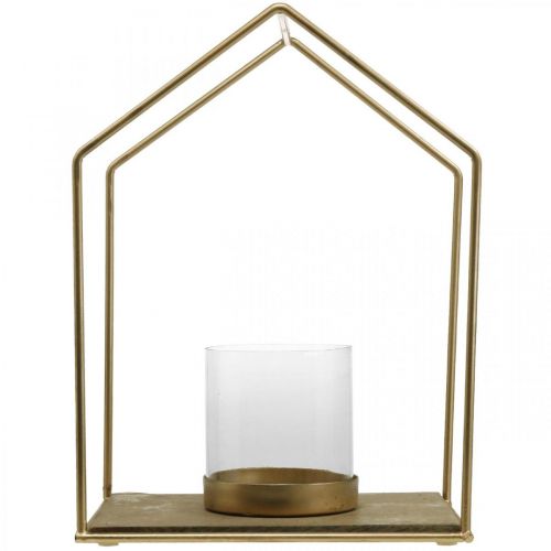Produkt Latarnia domowa metalowa świecznik na tealighty dekoracja stołu 26×20×35cm