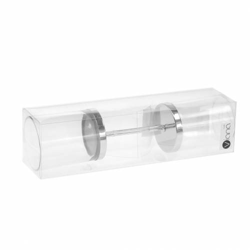 Produkt Świecznik do zaślepki metal/szkło Ø6,5cm W19cm 2 szt