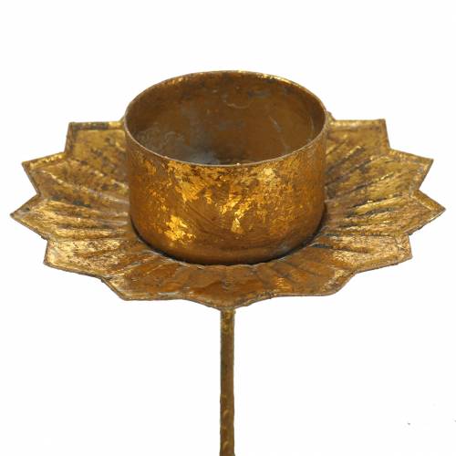 Produkt Podgrzewacz do przyklejania metalu w kolorze złotym Ø9cm H9cm 4szt