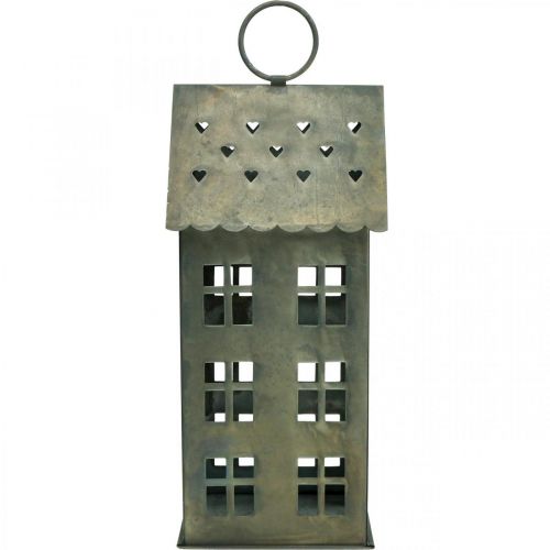 Floristik24 Świecznik na herbatę Lichthaus Metalowy domek na herbatę H31.5cm