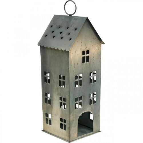 Floristik24 Świecznik Lichthaus Metalowy domek na tealighty 43×17×17cm