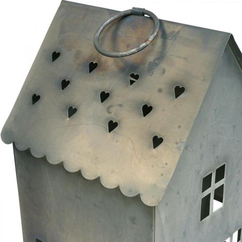 Floristik24 Świecznik Lichthaus Metalowy domek na tealighty 43×17×17cm
