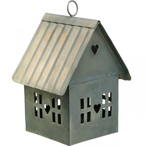 Floristik24 Metalowy świecznik na tealighty Lichthaus do zawieszenia wys.12,5cm