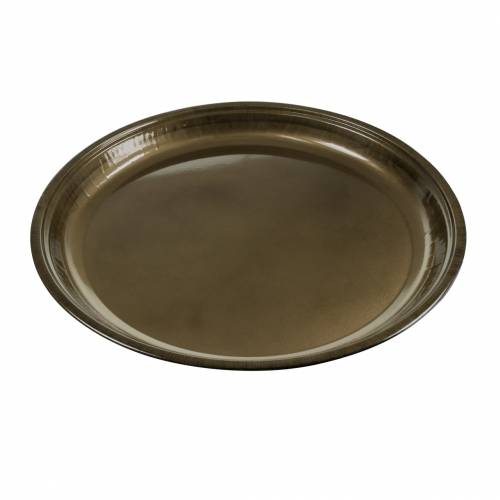 Floristik24 Talerz dekoracyjny z brązu metalowego z efektem glazury Ø50cm