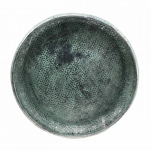 Floristik24 Deco Bowl Antique Silver Zinc Ø40/50cm Zestaw 2 szt.