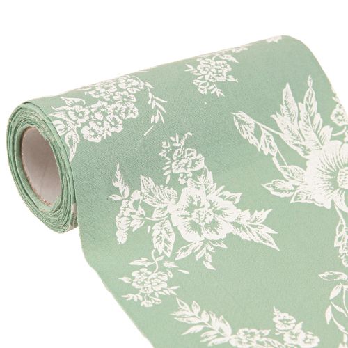 Produkt Wstążka stołowa zielona rolka wstążka kwiaty bawełniana mięta 15cm 3m