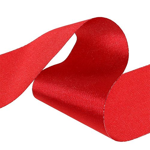 Floristik24 Wstążka stołowa czerwona 10cm 15m