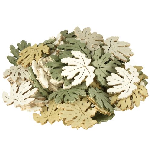 Produkt Dekoracja stołu jesienna dekoracja rozproszona dekoracja drewniana liść klonu 4cm 72 szt