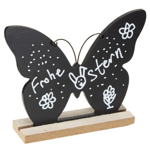 Produkt Dekoracja stołu drewniana motyl czarny naturalny 15cm 6 szt.