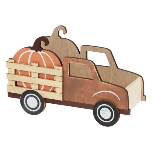 Produkt Dekoracja stołu jesienna dekoracja dyniowa ciężarówka dostawcza drewniana 20×7,5×12,5cm
