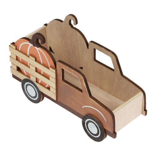 Produkt Dekoracja stołu jesienna dekoracja dyniowa ciężarówka dostawcza drewniana 20×7,5×12,5cm