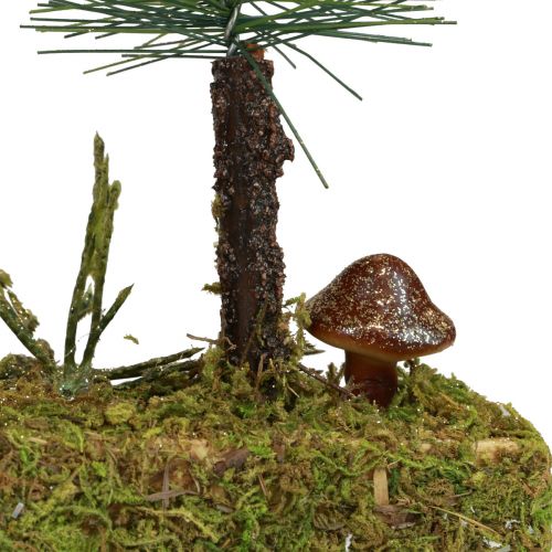 Floristik24 Dekoracja stołu mini jodły sztuczny las jodłowy podstawa 30cm
