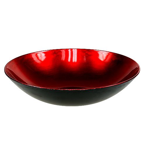 Dekoracja stołu miska czerwona Ø28cm plastik