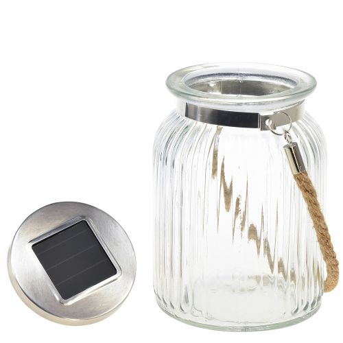 Floristik24 Dekoracja stołu solarna lampa wisząca balkonowa ciepła biel Ø11cm W16cm