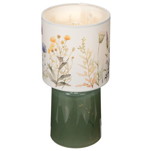 Produkt Lampa stołowa LED z kwiatowym wzorem do stylowego oświetlenia salonu, 23 cm