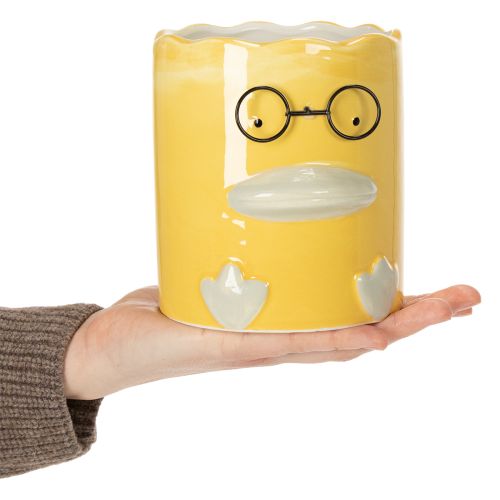 Produkt Cylindryczny, dekoracyjny ceramiczny wazon w kształcie kaczki do stylowego domu, 13 cm, 2 sztuki