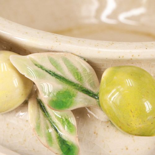 Produkt Ceramiczna miska z cytrynami – śródziemnomorska dekoracyjna miska na stół i do kuchni Ø21,5cm H8,5cm