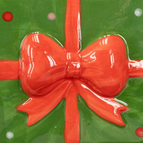 Floristik24 Doniczka ceramiczna prezent świąteczny z nóżkami wys. 11,5 cm 2 szt.