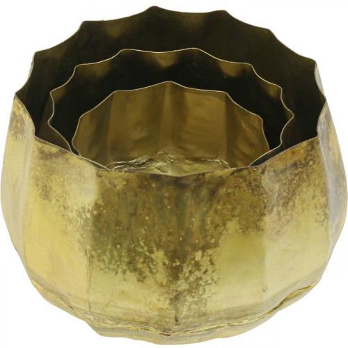 Produkt Miska dekoracyjna mosiężna miska metalowa Ø22/18/14cm zestaw 3 szt