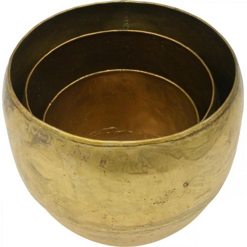 Produkt Wazony dekoracyjne mosiężne wazony metalowe Ø17,5/15/13cm zestaw 3