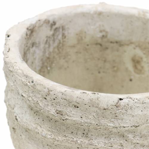 Floristik24 Doniczka do roślin Cachepot White Antique Ø12,5cm H11cm 2szt.