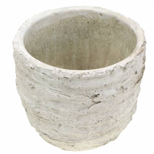 Floristik24 Doniczka do roślin Cachepot White Antique Ø14,5cm H13cm