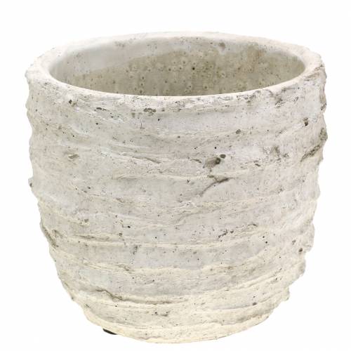 Floristik24 Doniczka do roślin Cachepot White Antique Ø14,5cm H13cm