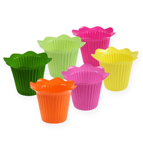 Plastikowe kwiaty doniczkowe Ø12cm 25 szt