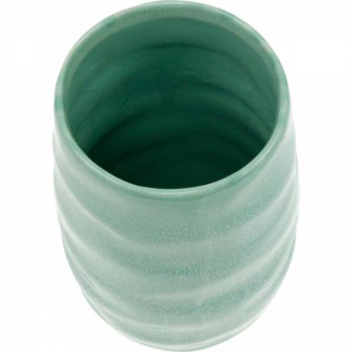 Floristik24 Wazon ceramiczny falisty, dekoracja wazonu, naczynie ceramiczne H20cm