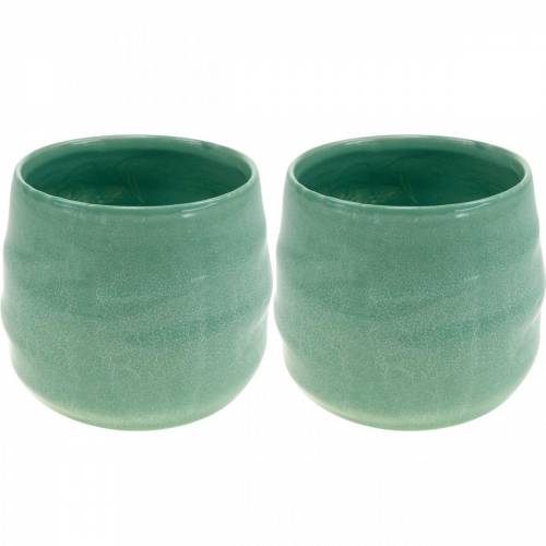 Floristik24 Doniczka ceramiczna, miska na rośliny, doniczka ceramiczna z tektury falistej Ø16cm 2szt