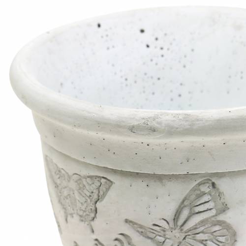 Floristik24 Doniczka, kubek z motylami Ø12,5cm W13cm 2szt