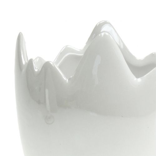 Floristik24 Cachepot Eggshell White Pearl Ø11cm H11cm 2szt.