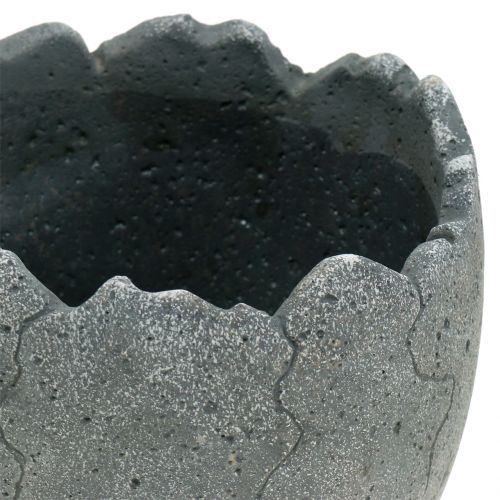 Floristik24 Doniczka betonowa skorupa jajka Ø14,5cm 15cm 2szt.