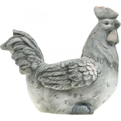 Floristik24 Kurczak do sadzenia, dekoracja wielkanocna, doniczka, wiosna, dekoracyjny wygląd kurczaka beton wys.30cm