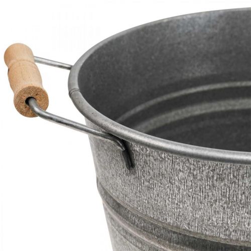Produkt Sadzarka do sadzarki vintage ozdobne metalowe wiadro Ø22cm W20cm