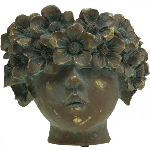 Floristik24 Doniczka popiersie dziewczyna doniczka z twarzą wys. 19 cm