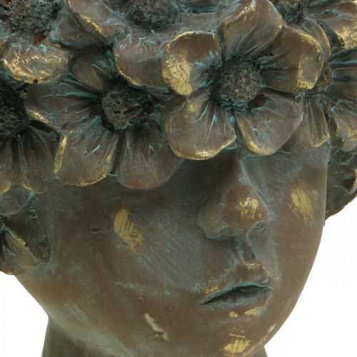 Floristik24 Doniczka popiersie dziewczyna doniczka z twarzą wys. 19 cm