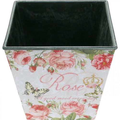 Floristik24 Sadzarka vintage, doniczka ozdobna, doniczka na róże wys. 13 cm szer. 13,5 cm