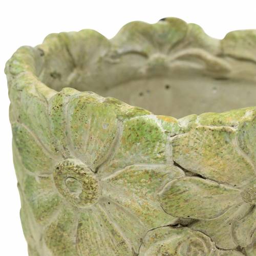 Floristik24 Doniczka Cachepot zielona Ø15,5cm H15cm