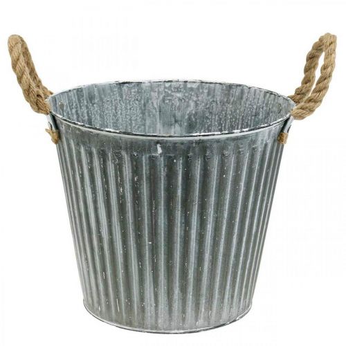 Produkt Donica, doniczka ozdobna z uchwytami, doniczka metalowa do sadzenia Ø25,5cm