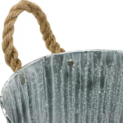 Produkt Donica, doniczka ozdobna z uchwytami, doniczka metalowa do sadzenia Ø25,5cm