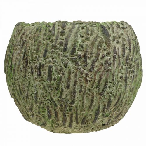 Produkt Donica betonowa antyczna zielona, brązowa donica Ø13cm